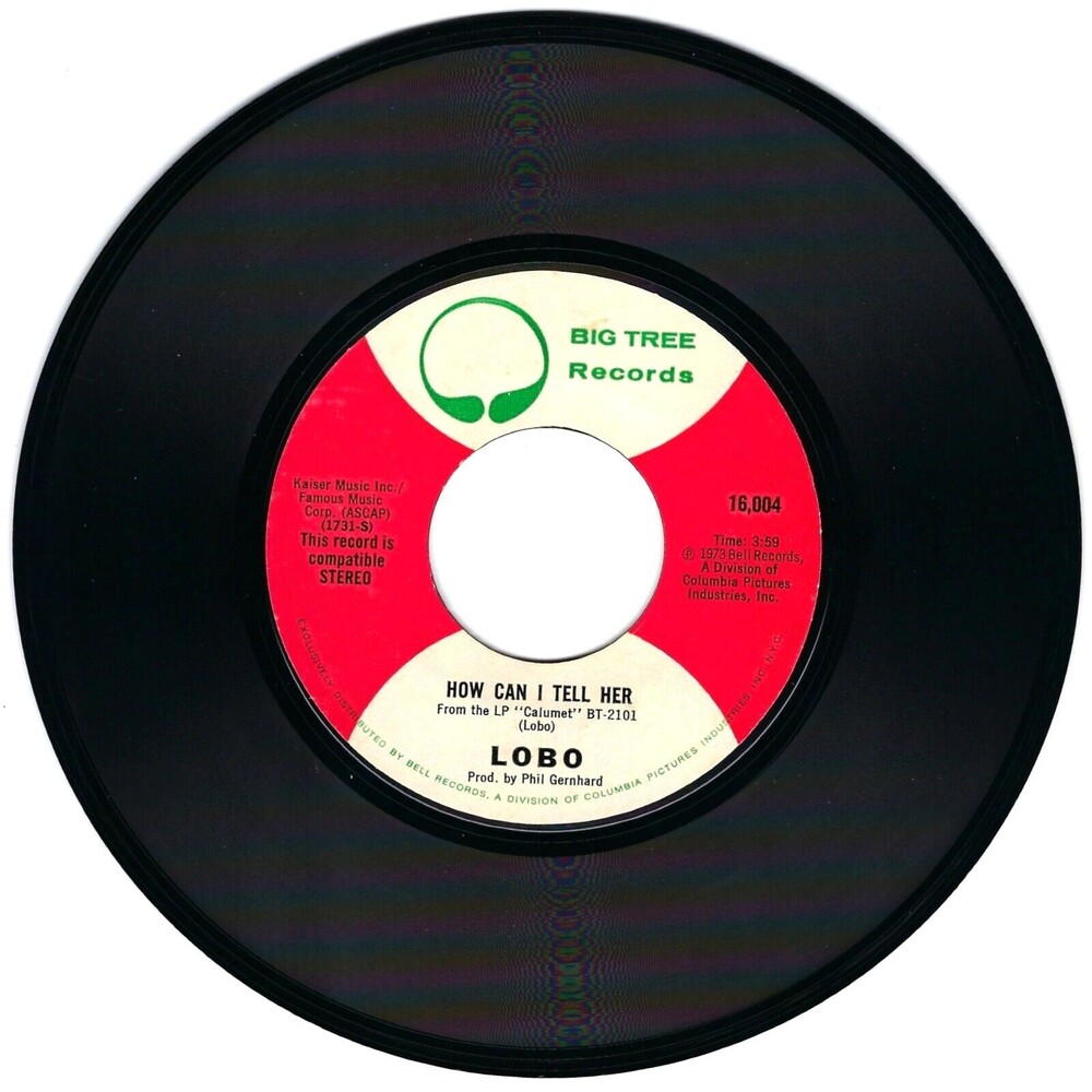 Lobo 45 RPM - How Can I Tell Her / Hope You're Proud Of Me Girl - Big Tree EX